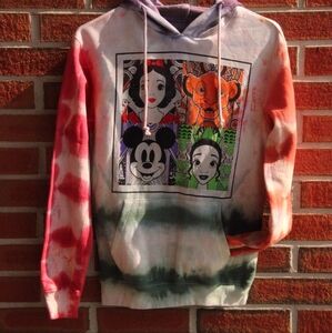 Disney Themed Hand Tye Dyed Hoodie